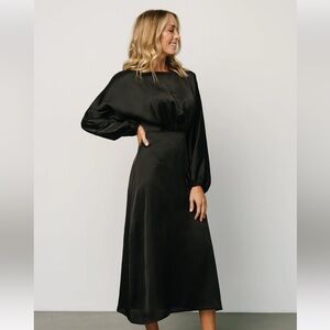 COPY - Baltic born midi long sleeve black dress new with tags!